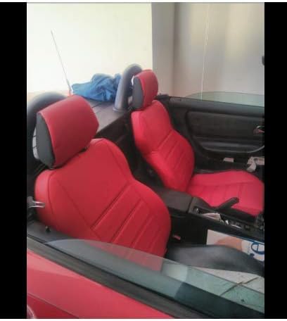 Top Car Atenas || Duas tampas de assento de couro frente de couro | Compatível personalizado com a Mercedes SLK-Class R-170