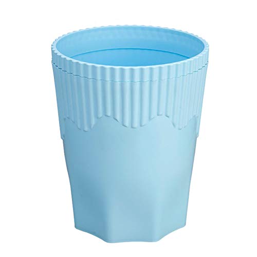 Lixeiras de cozinha Leaux lixo pode lixo de lixo lixo lixo lixo lata lata house house banheiro cesta de papel com anel de pressão sem cobertura, azul, tamanho: 23,5 * 30 cm, cesta de resíduos
