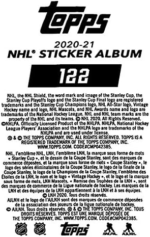 2020-21 TOPPS NHL Adesivos #122 Bernie Mascot Colorado Avalanche Foil Foil Coleção de álbuns oficial de hóquei