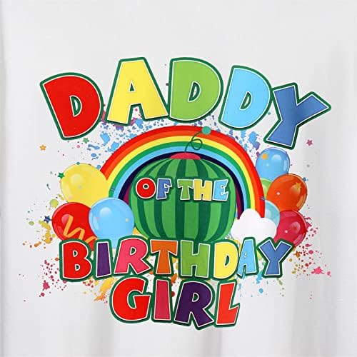 Roupa de aniversário com correspondência familiar bebê meninas papai e mãe melon melancia vaca t-shirt bolo bolo de roupas para sessão de fotos