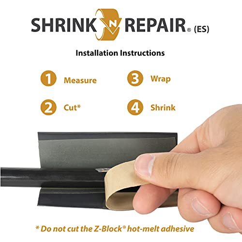 Shrink-n-Repair-encolhimento de calor de bloqueio de água envolto para pequenos diâmetros de arame de 0,05 a 0,25 -12 de comprimento