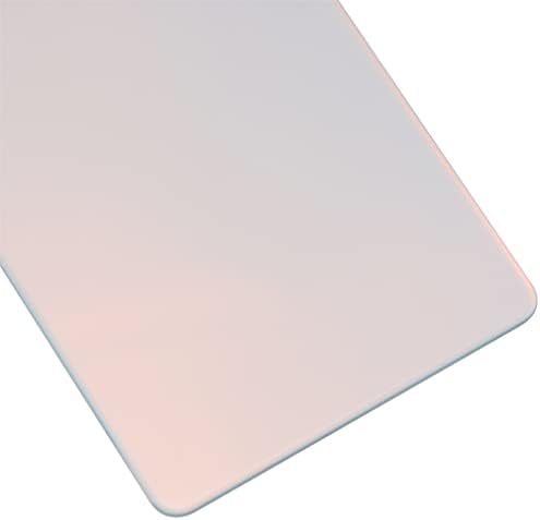 Branco da capa de vidro de vidro de vidro da porta de substituição das costas para LG Stylo 6 K71, incluindo o adesivo de lente de vidro da câmera traseira e kit de ferramentas de instrução de instalação de instalação