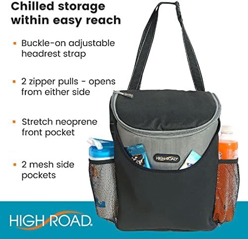 High Road Skackstash Catilhão Organizador traseiro e bolsa mais fria isolada com bolso de armazenamento e suportes de garrafa