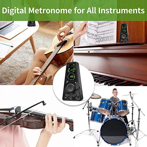 Metronoma digital eletrônico para músicos Volume do instrumento de violino de piano de violino e velocidade de batida Universal