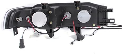 ANZO USA 121048 HONDA Accord Projector 1pc com montagem de farol de halo Black -