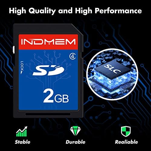 Indmem 5 Pack SD Card 2 GB CLASS DE MEMÓRIA FLASH 2G SLC STANARD cartões digitais seguros