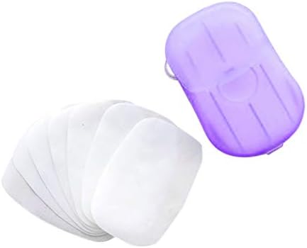 Folhas de papel de sabão Sootop 20pcs descartáveis ​​para lavar o comprimido de comprimido para caminhada para lavar banheiros da mão de banheiro carregar banheiro