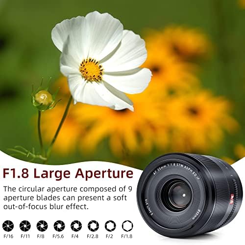 VILTROX AF 35mm F1.8 Z Lente de retrato de quadro completa da lente de moldura cheia de foco automático Lente de foco de
