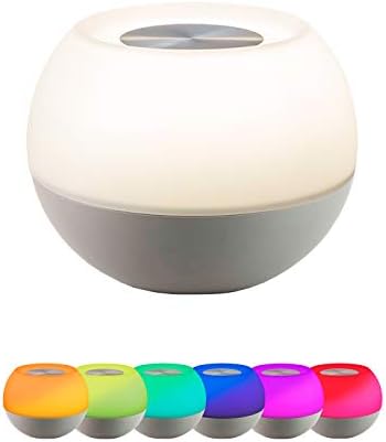 Lâmpada LED de mudança de cor, luz noturna moderna, RGB branco e vibrante, sensor de toque, compacto, ideal para cabeceira, escritório, dormitório, quarto infantil, coral, 49533