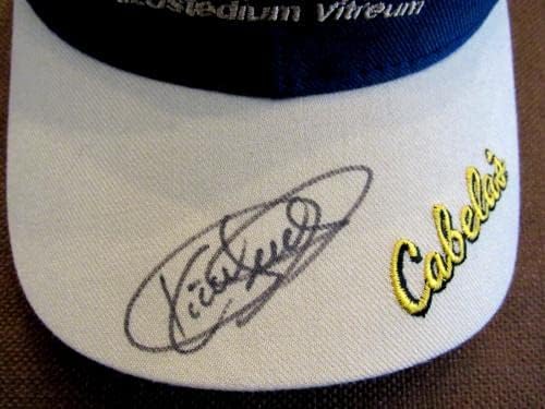 Kirby Puckett WSC Minnesota Twins HOF assinado Auto Vintage Cabelas Cap Hat JSA - Hats MLB autografados
