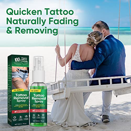 Spray de remoção de tatuagem, tatuagem natural, remoção de tatuagem permanente, remova efetivamente a tatuagem sem prejudicar