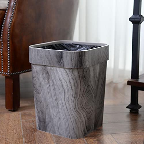 Lixo retrô lata doméstica imitação criativa lixo de madeira para quartos cozinha e papel de sala de cesta de escritório, com