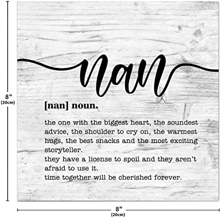 Nan Definição de madeira sinal de madeira Nan Definição Tipografia de madeira Placa de madeira Arte de parede Motivacional