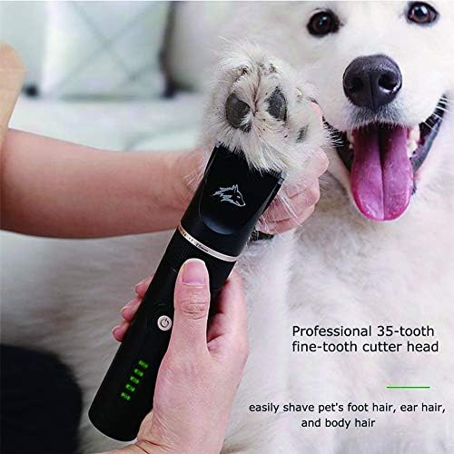 Beiake Pet USB Clipper elétrico com tela LCD Quiet e seguro Profissional Pet Cabel