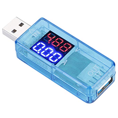 Medidor de cores USB, 0-3A DC3.2-10V Testador USB LED, Multímetro CARREGADOR DO METRO DE TOLTMETRO MULTIMÉTERA Ferramentas de medição USB Tester, testadores de tensão