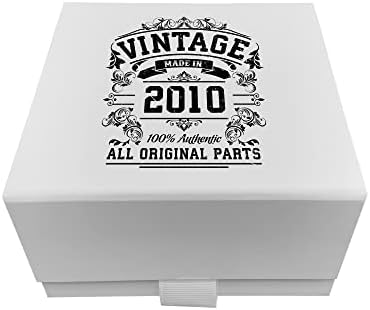 Caixas de presente com tampas - caixa de presente magnética - caixa de presente branca para presentes de 13º aniversário