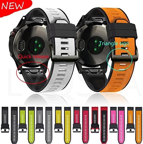 26 mm Silicone Redunda de Silicone Relógio Strap para Garmin Fenix ​​6x 6 6s Pro 5x 5 mais 3HR Enduro Smartwatch EasyFit Wrist Strap