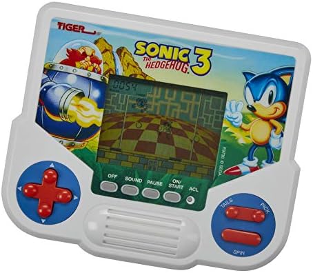 Hasbro Gaming Tiger Sonic the Hedgehog 3 Video de videogame LCD eletrônico, edição de inspiração retrô, 1 jogador portátil, de 8