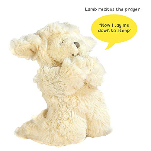 Tickle & Principal Baby Praying Musical Lamb and Oração Livro de Oração Estabelecido em caixa de lembrança, Baptism Gifts