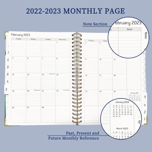 Planejador 2022-2023 - Planejador semanal e mensal 2022-2023, planejadores acadêmicos, 8,5 x 6,4, 2022 - junho de 2023, com 11 páginas