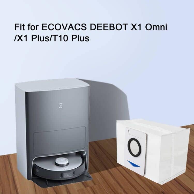Bolsas compatíveis com Ecovacs deebot x1 omni /x1 plus /t10 plus - 8 pacotes de pó de pó de pó para ecovacs deebot x1 omni turbo robô aspirador