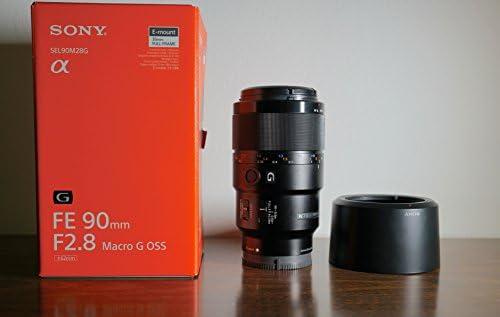 Sony apenas foco lente macro Fe 90 mm f2.8 macro g oss e montagem em tamanho real para SEL90M28G - Versão internacional