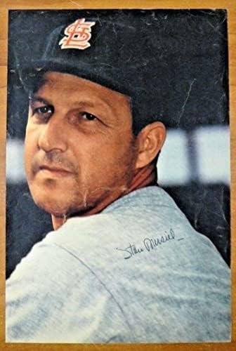Stan Musial assinado pela foto da revista Vintage 1960 - fotos autografadas da MLB