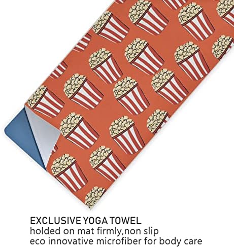 Aunhenstern Yoga Blanket Funny-Orange-Popcorn Tootes Yoga Mat Toalha