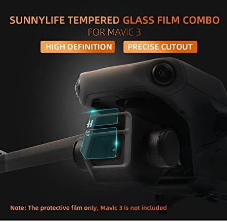 Dagijird Anti-arranhão Câmera de drone Lens Proteted Glass Film Protector Cober para DJI Mavic 3