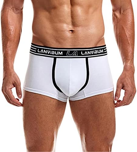 Shorts boxer para homens Pacote calcinhas de calça cuecas masculinas boxers shorts sólidos roupas íntimas sexy boxers casuais