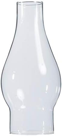 B&P Lamp® 2 1/2 polegada Base por 7 1/2 polegada de altura de óleo transparente e chaminé de lâmpada de querosene