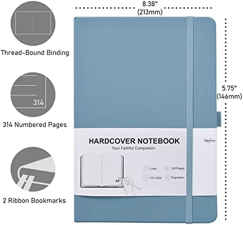 Costa de notebooks grossas governadas - revistas alinhadas com 100gsm de papel de espessura, notebooks de periódicos grossos de