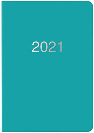 Letts 2021 Dazzle - planejador semanal, turquesa, 8,25 x 5,875 polegadas