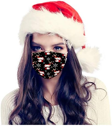 Feliz Natal - EUA 10pc Faculdades adultas de Natal 10pc FacleMases, 3 -Bly Boulable Face_protection Unisex Man Women Women