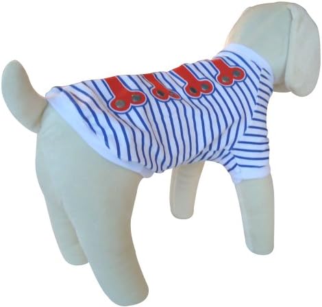 Coleção UP A camiseta náutica para cães, xx-small