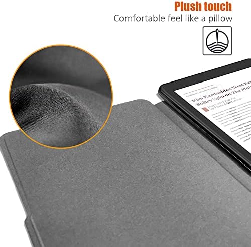 Capa de caixa para o Kindle Voyage - Proteção completa do dispositivo com couro PU e função inteligente de vigília