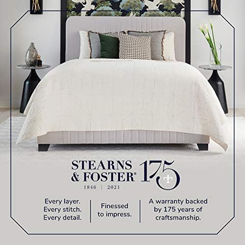 Stearns & Foster Estate 14 Hurston Luxury Cushion Firm Tight Top Mattress, Twin XL, construído à mão nos EUA