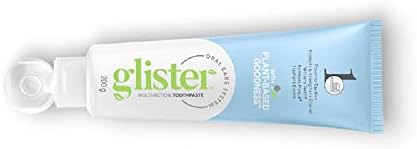 Bondade à base de plantas, um sorriso mais saudável em seu novo pacote glister de pasta dentária de várias ações 200g/7,0 oz.