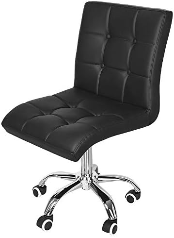 Cadeira de escritório de salão de beleza de computadores, altura ajustável, cadeira giratória, suporte lombar ergonômico, cadeira