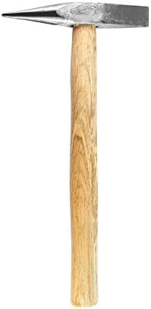 QWORK Soldagem Hammer, 14 onças, martelo de duas cabeças com alça de madeira, limpeza de soldagem e gelo esmagado