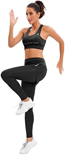 Zetiy Women's 5pcs Sport Sport Sports Fitness Yoga Running Tracksuits atléticos