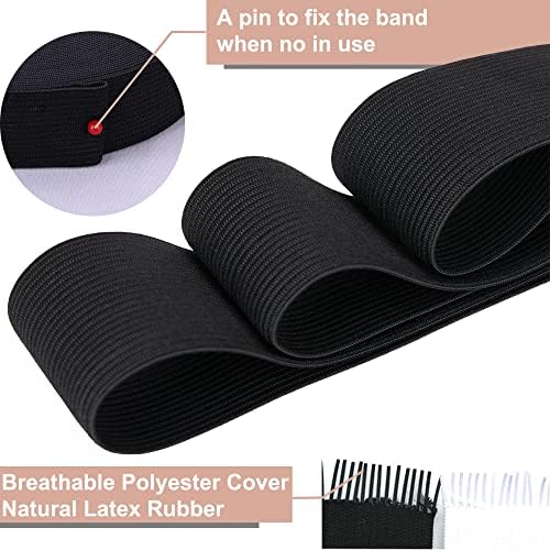XKDOUS Elastic Band para costura, 0,75 polegadas 16 jardas 2 faixas elásticas de malha para costurar cintura e calça cintura, alta elasticidade