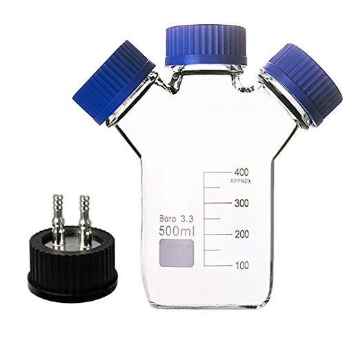 Donlab MBF-5002 Borossilicate Glass Round Reagent Bottle Jar com SU 316 S-2-THROUGH GL45