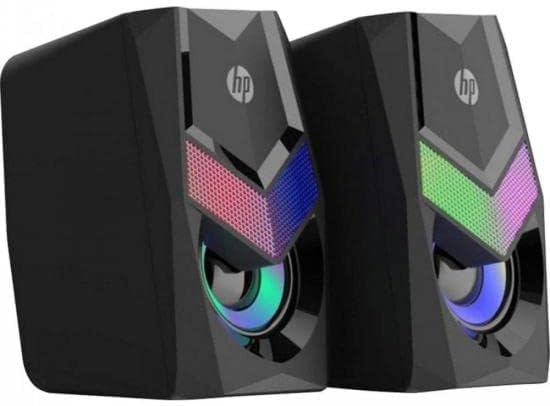 HP 2.0 Speoxing Speoker com RGB Backlight, Jack de 3,5 mm para áudio