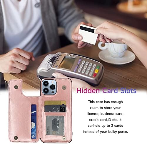 Capa de telefone Furiet para iPhone 11 Pro 5.8 Campa de carteira com suporte para cartão de crédito Flip Flip Slot Slot Robusto Acessórios