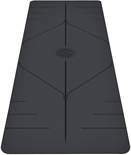 Ultra-Grip Pro Yoga Mat Plyópico-Extreme não deslizamento. Confortável e resistente ao suor. Linha de alinhamento. Longo, largo,