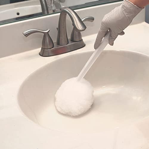 Escova do vaso sanitário | MOP pequeno | Pacote de removedor de cabelo do banheiro de 2 inclui 2 escovas - pique o cabelo