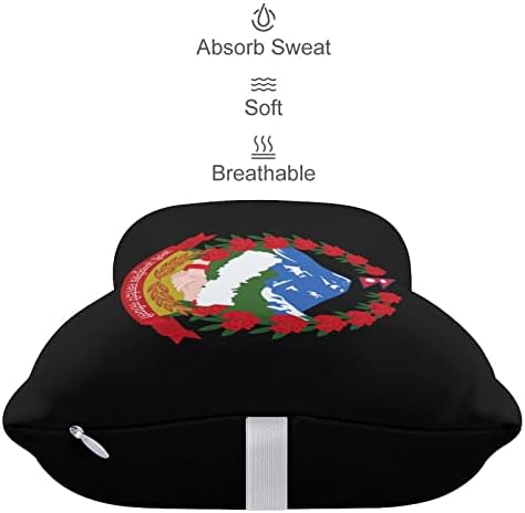 Coloque os braços dos travesseiros do pescoço do carro do Nepal Memória de espuma de espuma macia Cabeça de almofada para dirigir para dirigir Cadeira de escritório em casa 2 pacote
