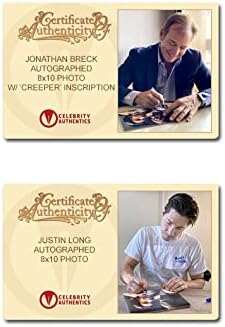 Jonathan Breck, Justin Long Autografed Jeepers Creepers the Creeper & Darry 8x10 FOTO