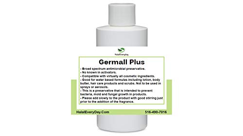 Germall PLUS - conservante natural - líquido transparente - Excelente conservante de amplo espectro - 4oz - compatível com a maioria dos ingredientes cosméticos bons para fórmulas à base de água